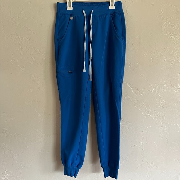 Figs Blue High-Waisted Joggers - Picture 2 of 6